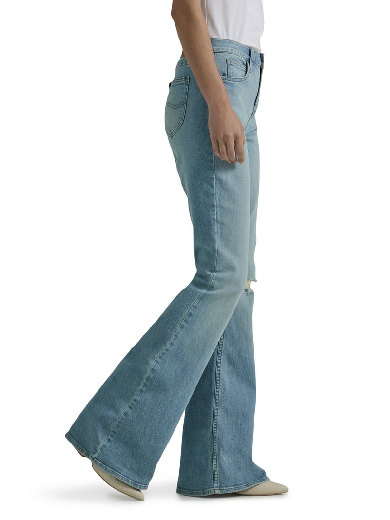 Lee Women's Legendary Flare Jeans, Slim Fit, Stretch Cotton