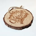 thumbnail image 2 of Christmas Tree Real Wood Ring Hanging Decoration Indoor Outdoor Christmas Ornament, 2 of 2