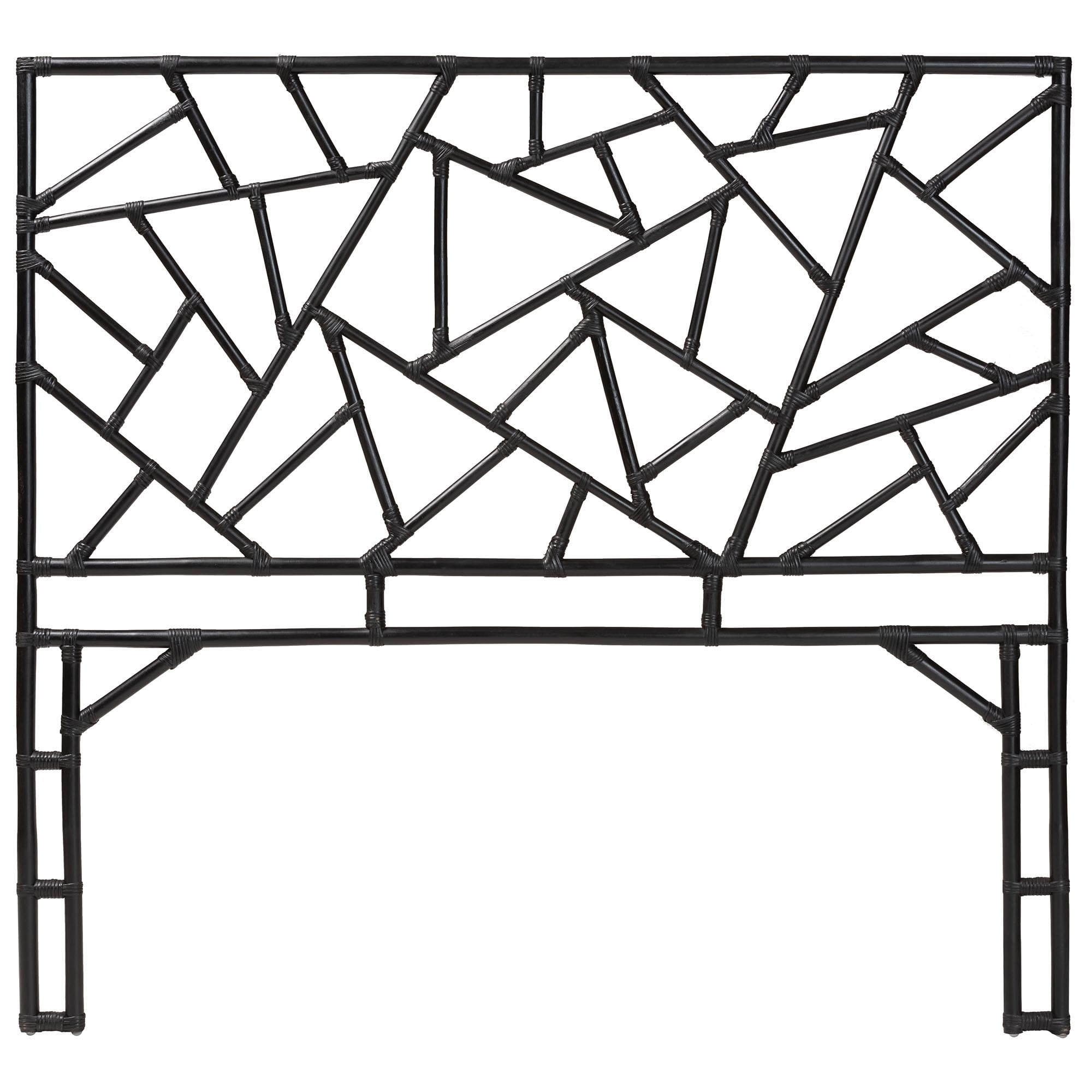 bali & pari Frydel Boho Standalone Headboard, Queen, Black