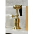thumbnail image 6 of Kingston Brass KB1797WLLBS Wilshire Widespread Kitchen Faucet with Brass Sprayer, Brushed Brass, 6 of 6
