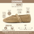 thumbnail image 3 of Cushionaire Monet Woven Mary Jane Flats for Women, Comfortable Ballet Flats with Adjustable Gold-Tone Buckle Strap and Memory Foam Cushioning, 3 of 17
