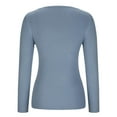 thumbnail image 5 of Aboser Women's Twist Criss Cross Sweaters Slimming Sweetheart Neck Pullover Shirt Long Sleeve Knitted Tops Solid Ribbed Knit Sweater Top, 5 of 8