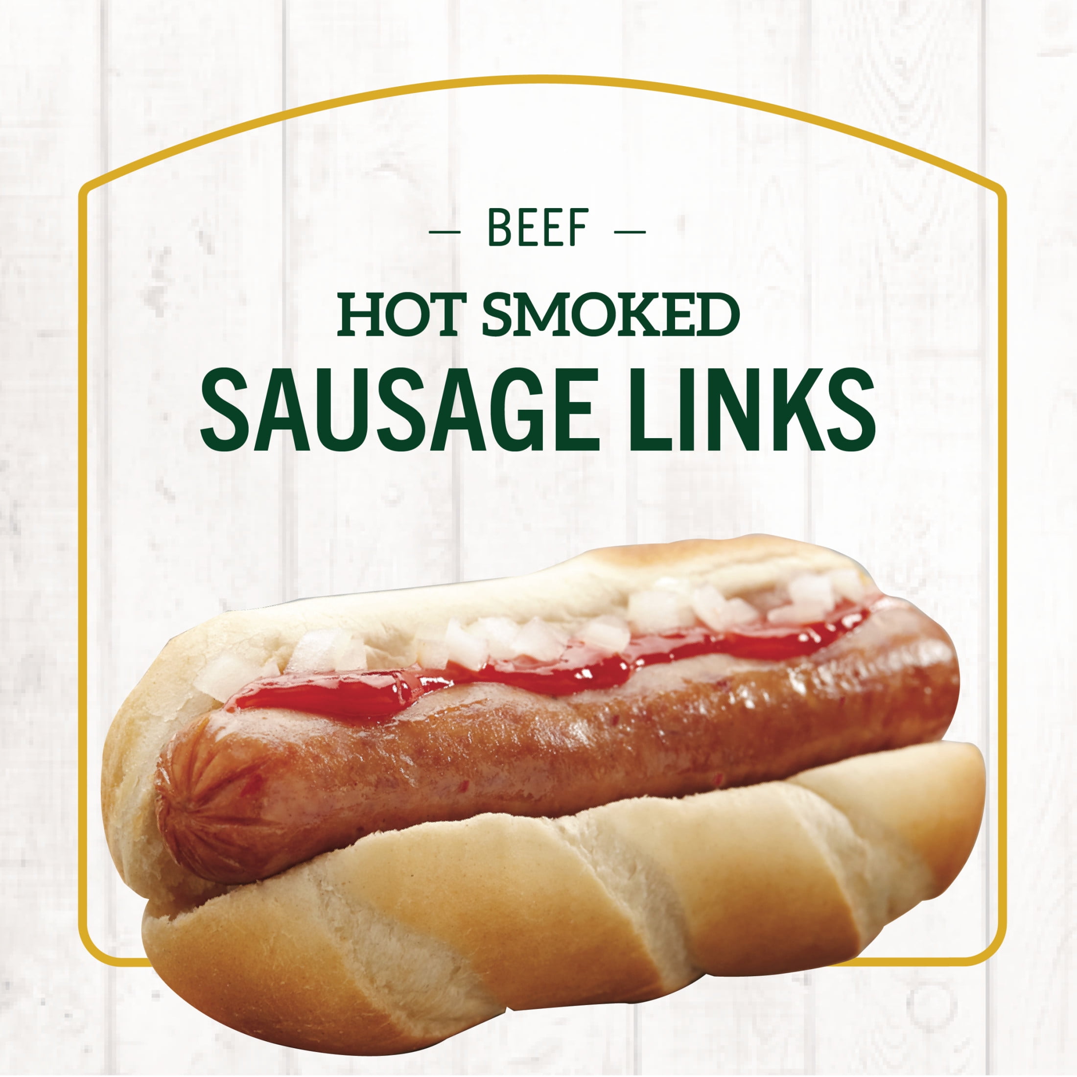 Hillshire Farm Hot Beef Smoked Sausage Links 13.5 oz 6 Count