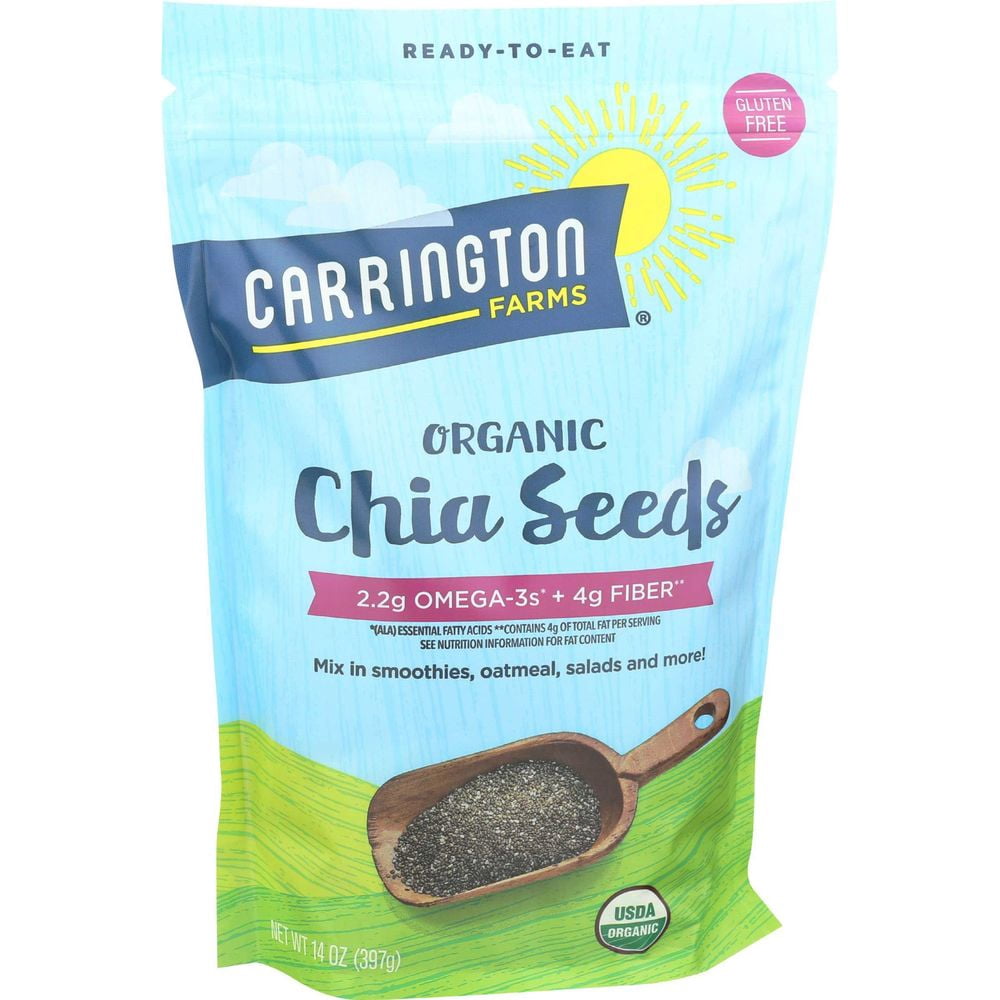 Carrington Farms Organic Chia Seed, 14 Ounce -- 6 per case.