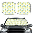 thumbnail image 2 of Windshield Sun Shade, Cute Shy Pineapple Foldable Car Sun Shade Windshield For Front, 2 Pieces, 2 of 4