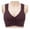 Purple, variant on gakvbuo Plus Size Bras for Woman Post-Surgery Bra Full Coverage No Underwire Bra Front Buckle Underwear Wirefree Bralette Minimizer Bra Seamless Push Up Bra Underwear
