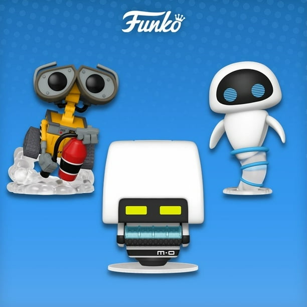 Funko POP! Disney WallE Set of 3 (Mo with Chase / WallE with Fire Extinguisher / Eve Flying