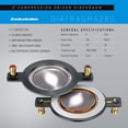 thumbnail image 3 of Diafragma Reemplazo Para Tweeter 2" Audiobahn DIAFRAGMA280, 3 of 3