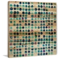 thumbnail image 3 of MARMONT HILL  - 'Multi Blue Dots' Painting Print on Natural Pine Wood - Multi-Color 40 x 40, 3 of 5