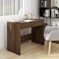 thumbnail image 1 of vidaXL Desk Brown Oak 101x50x76.5 cm Engineered Wood, 1 of 5