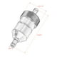 thumbnail image 4 of Filtro de combustible de gas de 8 mm Limpiador de gasolina de aleación de aluminio para moto (Plata) Ehuebsd Accesorios para autos y motos, 4 of 9