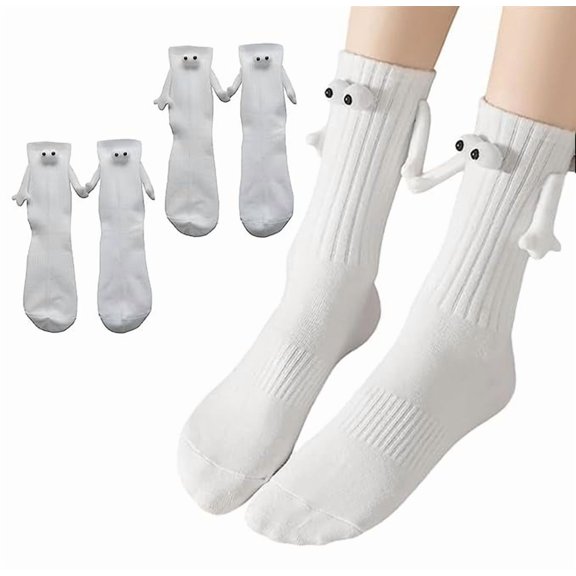 Magnetic hand socks - 2 pairs. Fun gifts for couples, for anniversaries, engagements and best friends.