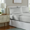 thumbnail image 3 of Pointehaven Heavy Weight Solid Flannel 100-Percent Cotton Sheet Set, Heather Gray, Twin Extra Long, 3 of 8