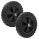 thumbnail image 1 of 2pcs Rubber Air Compressor Wheel Quiet And Easy To Install Compressor Replacement Part For Smooth Mobility And Long-Lasting Performance, 1 of 3