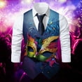 thumbnail image 2 of Men Suit Vest Novelty Vests Gothic Formal Waistcoat Vintage Graphic Print Tuxedo Vests for Party 𝐌𝐚𝐫𝐝𝐢 𝐆𝐫𝐚𝐬 Vest Funny Graphic, 2 of 4