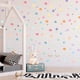 thumbnail image 4 of Whataatahia Calcomanía de puntos coloridos, pegatina de pared de lunares de acuarela para guardería, decoración de ventana circular multicolor, 4 of 8