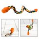 thumbnail image 1 of percha de cuerda de pájaro flexible colgante columpio percha juguetes de pájaro masticables perchas para Salvador perca de la cuerda de aves, 1 of 10