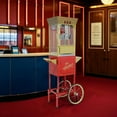 thumbnail image 2 of 48-Cup 12oz Vintage Popcorn Machine Cart, Red, for Party, 2 of 10