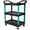 Black+Green, variant on Tcbosik Auto Detailing Cart with Wheels, 3-Tier Utility Tool Cart with Pegboard, Bucket & Hooks, Car Wash Organizer for Garage, Workshop, Black+Red