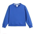 thumbnail image 1 of WUANDIXFA Chandails Surdimensionnés pour Enfants Filles 2025 Chandail à Manches Longues pour Filles Confortable Doux à la Mode et Décontracté Chandail à Manches Longues à Col Rond pour Filles Bleu, 7-8 Ans, 1 of 5