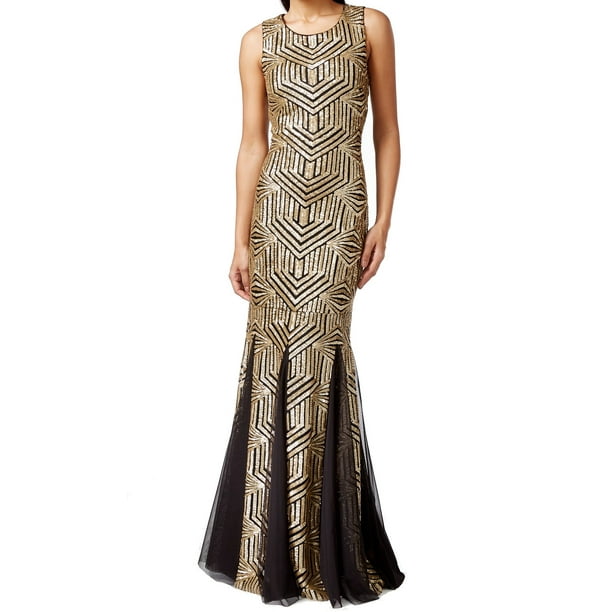 calvin klein gold gown