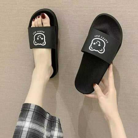 

MarinaVida Cartoon Shower Slippers Women/Men‘s House Pool Shoes Indoor Outdoor Soft Comfortable Quick Drying Non Slip Open Toed Bathroom Sandals