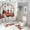 style-602, variant on 4 Piece Decor Shower Curtains Sets Bathroom Sets with Shower Curtain And Rugs 4 Piece Personalize Family Christmas Street Sign with Name Waterproof Durable Bathroom Decor Shower Winter Trees