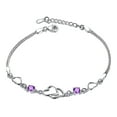 thumbnail image 2 of Clearance!Valentine's Day Bracelet for Women Trendy 925 Sterling Silver Love Heart Bracelet Dainty Silver Bracelets for Women Valentines Day Gifts Jewelry for Women Wife Girlfriend, 2 of 9