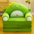 thumbnail image 2 of BallsFHK Cushion Plush Sofa Backrest Armchair 2 In 1 Foldable Sofa Cute Cartoon Lazy Sofa Flip Open Sofa Without Inner PP Cotton, 2 of 5