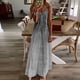 thumbnail image 2 of Vestidos de Verano con Cuello en V para las Mujeres 2025 Imprimir Vestido de Cuello Redondo sin Mangas Vestidos Largos Casuales, Ligeros Y de Moda, 2 of 5