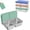 Y1_Green, variant on Kids Snack Container Stainless Steel 1000ML 2 Compartment Reusable Stackable Lunch Box with Silicone Lid for School Travel Daycare Outdoor Snacking,Orange& Fridge