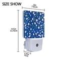 thumbnail image 4 of Yayeee LED Plug in Night Light for The Home with Auto Dusk to Dawn Light Sensors, 2 Pack, Green Dots, 4 of 6