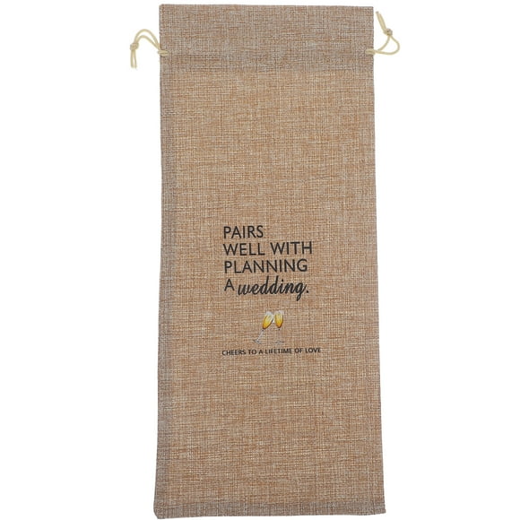 KAKOWELY Bolsa con cordón para botellas de vino, bolsa de regalo para festivales.