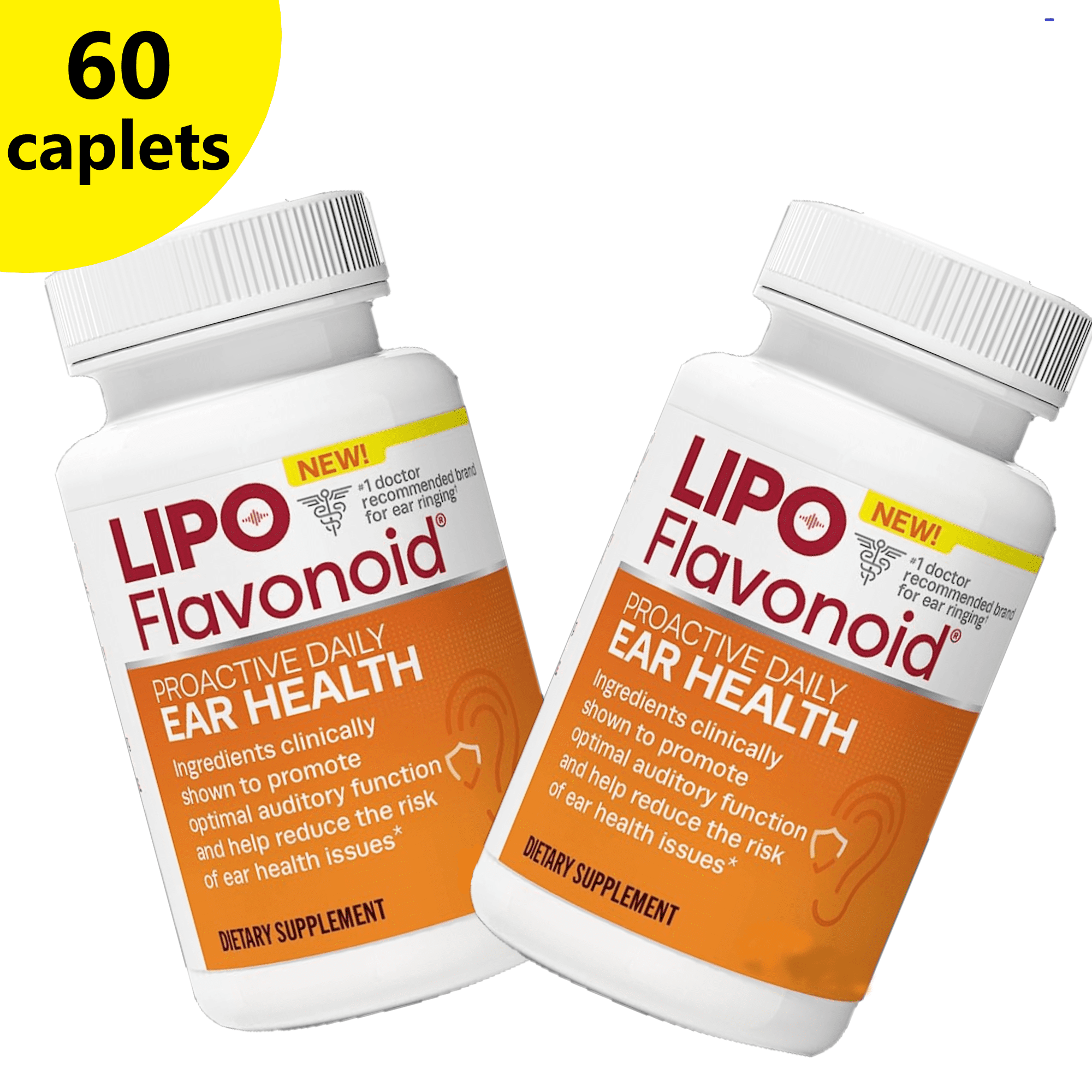 LipoFlavonoid Proactive Daily Ear Health Supplement Reduce Risk of Ear