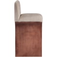thumbnail image 4 of Meridian Furniture Shaw Beige Chenille Fabric Upholstered Counter Stool, 4 of 10