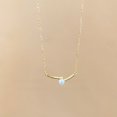 thumbnail image 1 of Collar de acero de titanio para mujer, cadena de clavícula de perlas de alta gama que combina con todo, diseño de nicho, joyería ligera de lujo, 1 of 6