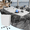 White90.5in, variant on 8FT Large Oval Folding Conference Table,1Pack Built-in Wireless Charger and Power Box Training Table for Office,White