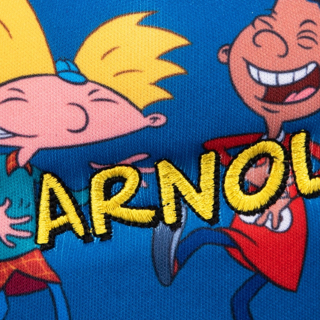 ODD SOX - Hey Arnold! Trucker Hat – Blue & Red Snapback Cap – Mesh Back – One Size Adjustable