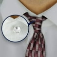 thumbnail image 3 of 6 Pack Collar Extenders Elastic Button Extender Neck Extenders for Shirt Pants Dress Trouser Favors for Men and Women, Silver, 3 of 14