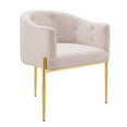 thumbnail image 3 of Modway Savour Modern Tufted Velvet Accent Chairs in Pink (Set of 2), 3 of 9