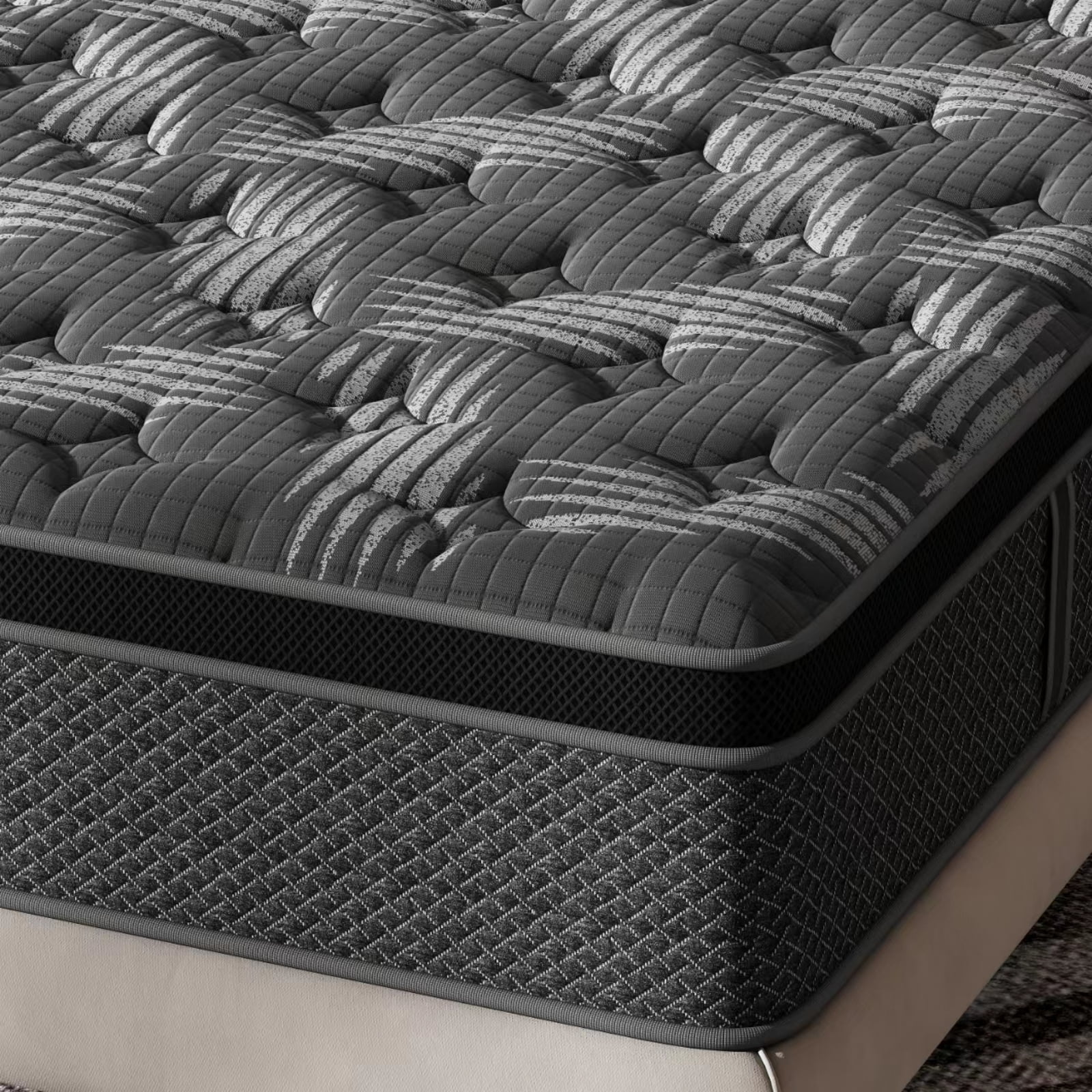 Queen Mattress,Nisien 10 Inch Hybrid Mattress in a Box, Gel Memory Foam