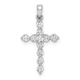 thumbnail image 1 of Quality Gold PM4968-040-WA 14K White Gold Diamond Cross Pendant, 1 of 1