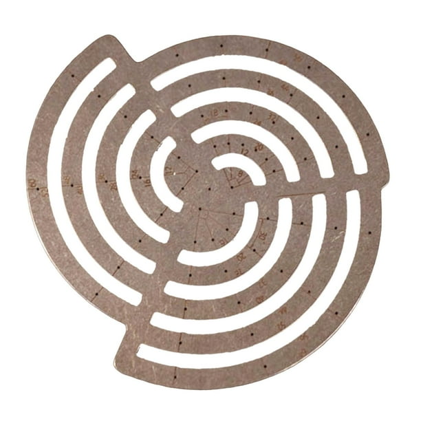 Regla para cortar cuero, regla para dibujo de moda, punzón de esquina, regla de costura curva Estilo A