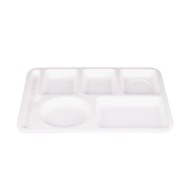 Huluwajiuyeye Heat Imitation Porcelain Compartment Fast Food Trays Specifically Designed For School And Unit Canteens Commercial Grade Tableware