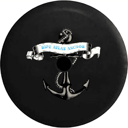2018 2019 Wrangler JL Backup Camera Vintage Pinup Style Marine Boat Ship Navy Anchor Spare Tire Cover for Jeep RV 32