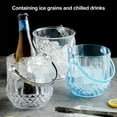 thumbnail image 5 of Diamond Ice Bucket 39 Oz with Handle Home Use Large Capacity Acrylic Durable Transparent Clear Wine Buckets Gray, 5 of 14
