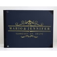 thumbnail image 3 of Darling Souvenir Blue Victorian Frame Wedding Guest Book Hardbound Guest Sign-In Book Guest Registry Guestbook-9 x 12 Inches, 3 of 5