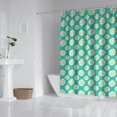 thumbnail image 2 of Waterproof Chrysanthemum Flowers Shower Curtain 72x72 Inch Boho Style Polyester Unique Shower Curtain for Bathroom Hotel Home Decor with 12 Plastic Hooks, 2 of 5