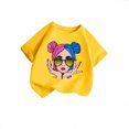 thumbnail image 2 of Hiijoy Toddler Girls Graphic T-Shirt Round Neck Short Sleeve Tee Summer Casual T Shirt, 2 of 4