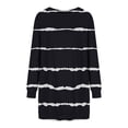 thumbnail image 4 of Dress Clearance Sale! pstuiky Dresses for Women, Women Long-Sleeved Sweatshirt Loose Crew Neck Dress Printed Hoodie Dress Jumper Dress with Pockets Leisure Black M, 4 of 5